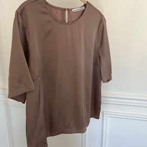 Abercrombie & Fitch Short Sleeve Satin Tee NWT